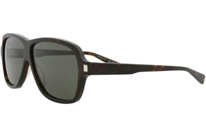 Saint Laurent Aviator-Frame Recycled Acetate Sunglasses Havana/Havana/Grey