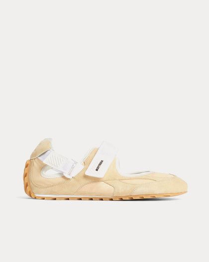 Bottega Veneta - Orbit Flash Mary-Jane String / Tofu Slip On Sneakers