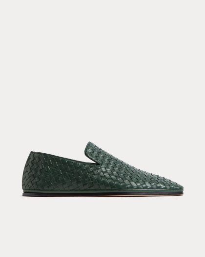 Bottega Veneta - Palazzo Alpi Green Slippers