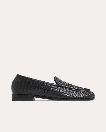 Bottega Veneta - Silenzio Black Loafers