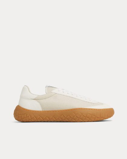 Bottega Veneta - Apollo White / Rubber Band Low Top Sneakers