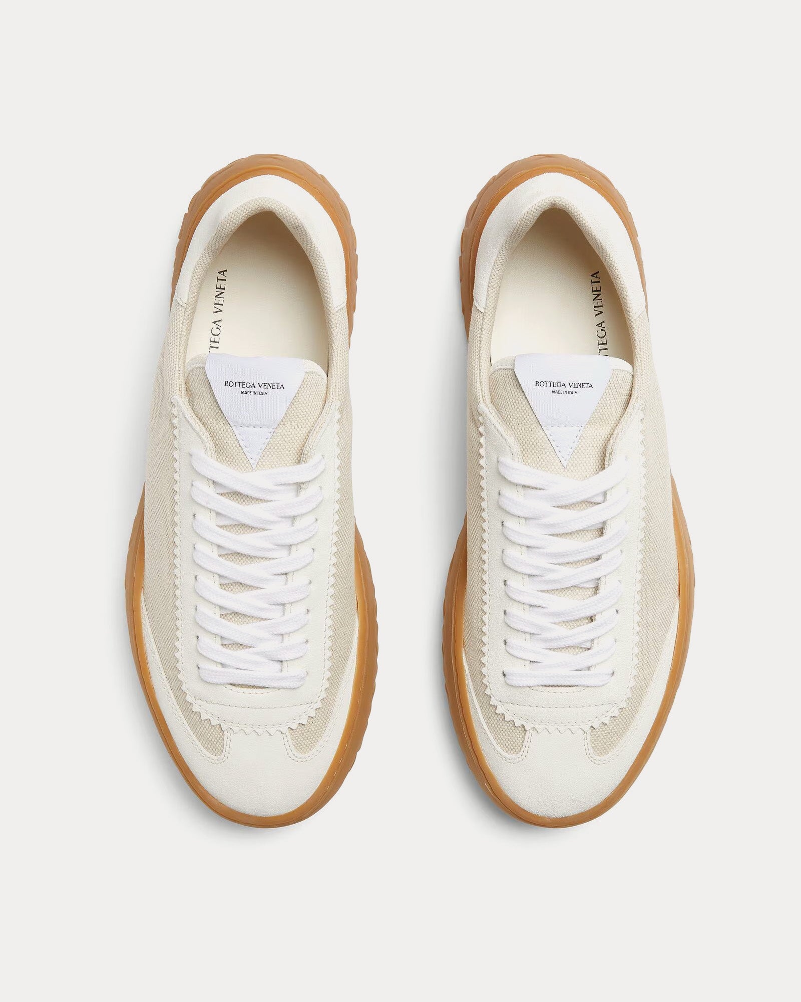 Bottega Veneta - Apollo White / Rubber Band Low Top Sneakers - Image 2