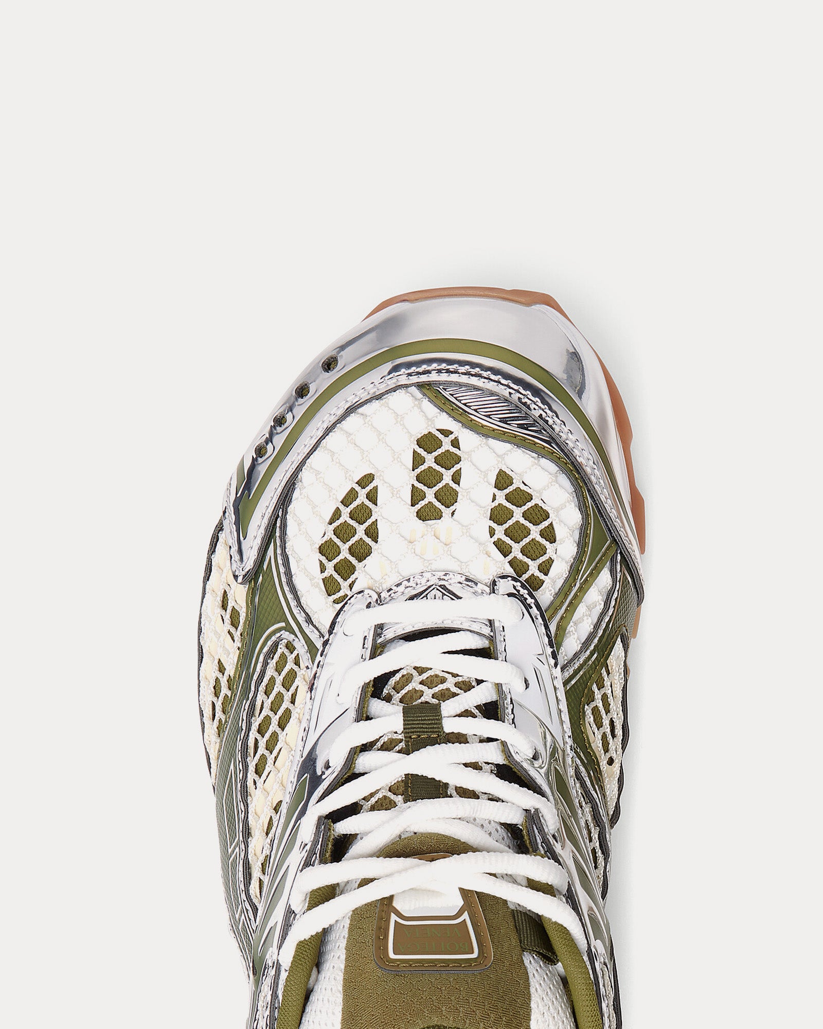 Bottega Veneta - Orbit Mud / White Low Top Sneakers - Image 3
