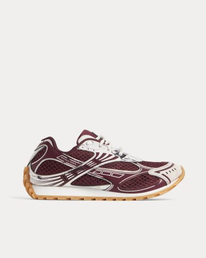 Bottega Veneta - Orbit Barolo / Silver Low Top Sneakers