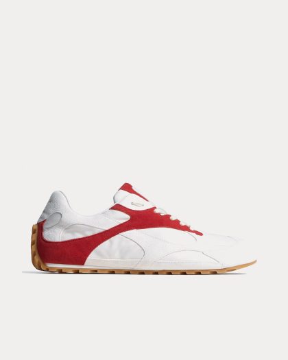 Bottega Veneta - Orbit Flash Alabaster / Cardinal Low Top Sneakers