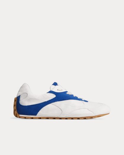 Bottega Veneta - Orbit Flash Alabaster / Cookie Blue Low Top Sneakers