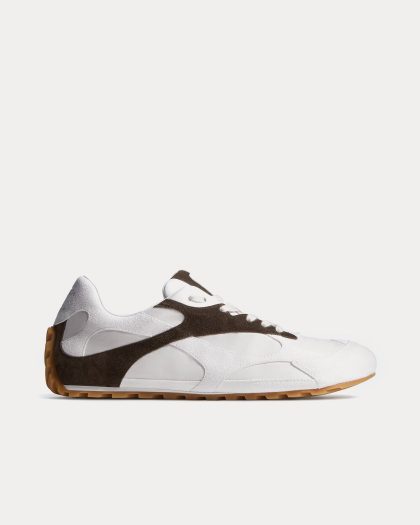 Bottega Veneta - Orbit Flash Alabaster / Espresso Low Top Sneakers