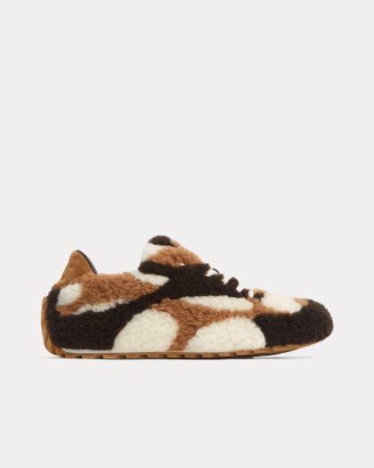 Bottega Veneta - Orbit Flash Popcorn / Caramel / Fondant Low Top Sneakers