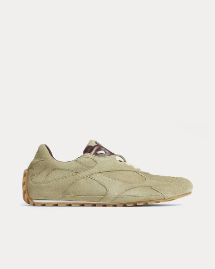 Bottega Veneta - Orbit Flash Travertine / Deep Mahogany Low Top Sneakers
