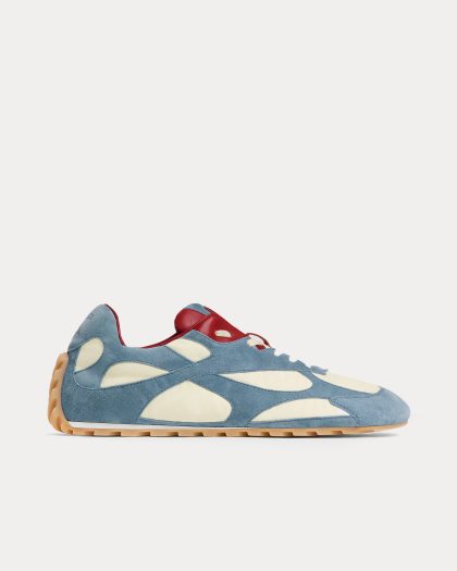 Bottega Veneta - Orbit Flash Ice / Sea Salt Low Top Sneakers