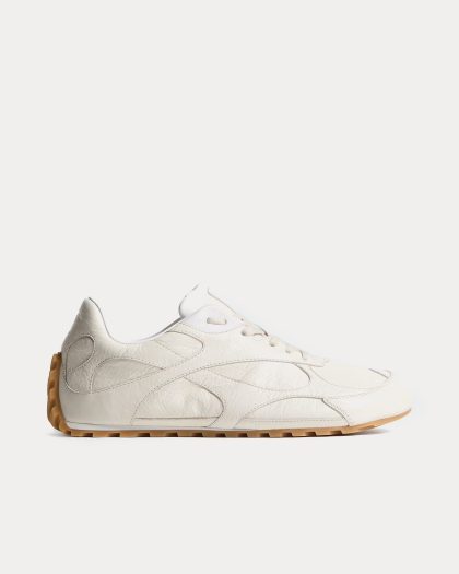 Bottega Veneta - Orbit Flash Calfskin White Low Top Sneakers