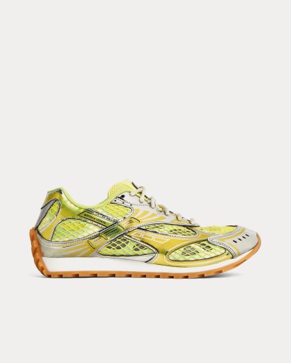 Bottega Veneta - Orbit Sherbert / Silver Low Top Sneakers