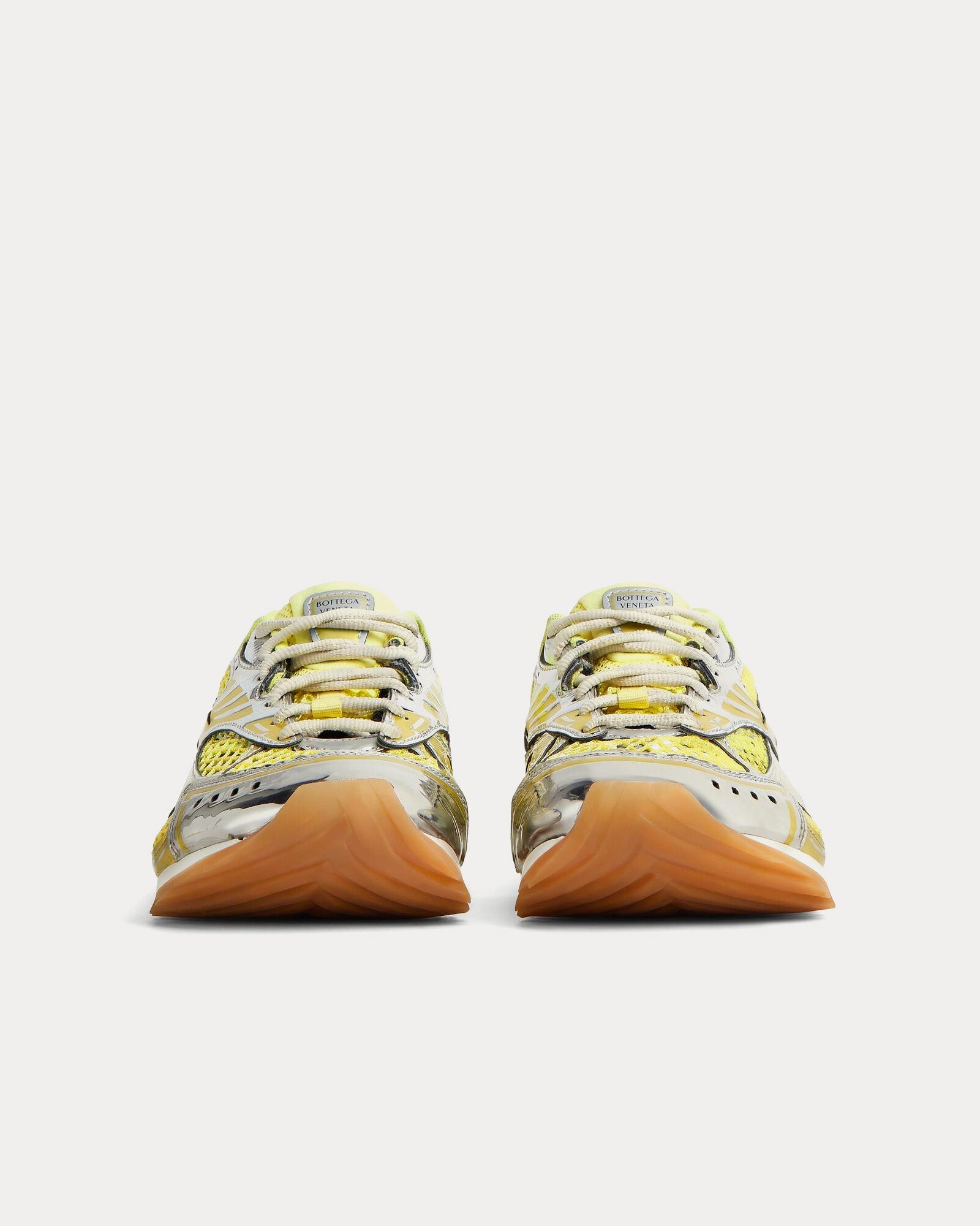 Bottega Veneta - Orbit Sherbert / Silver Low Top Sneakers - Image 3