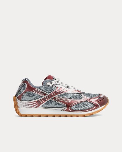 Bottega Veneta - Orbit Merlot / Vapor / Optic White Low Top Sneakers