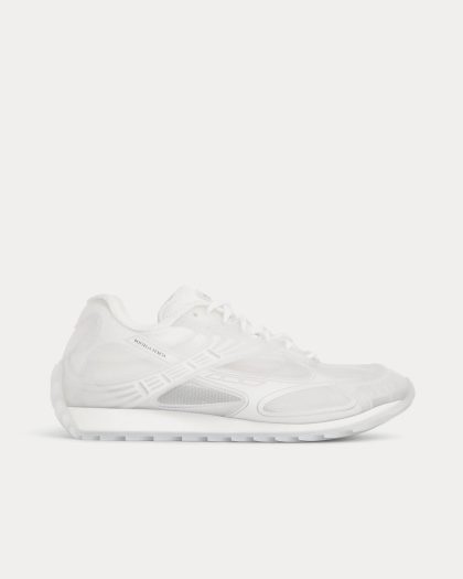 Bottega Veneta - Orbit Transparent Technical Rubber & Mesh Glass / White Low Top Sneakers