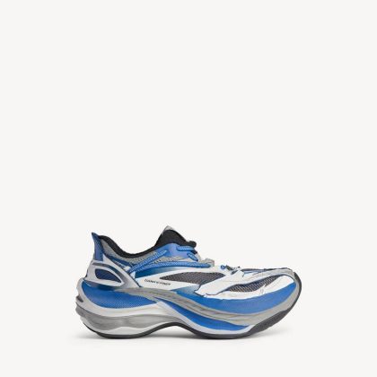 Jet Sneaker in White/blue/black