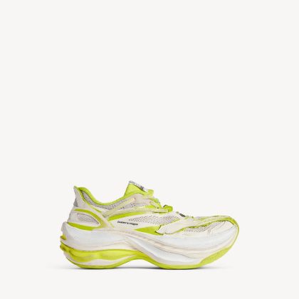 Jet Sneaker in Eggshell/lime