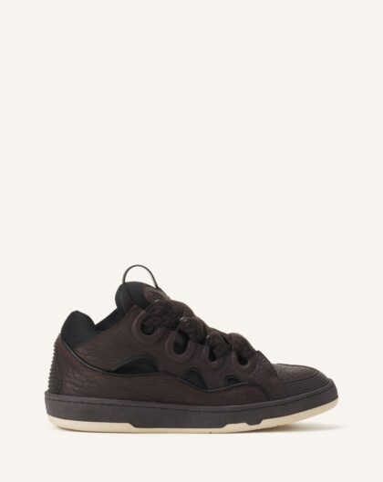 CURB SNEAKERS IN DINO-EFFECT LEATHER